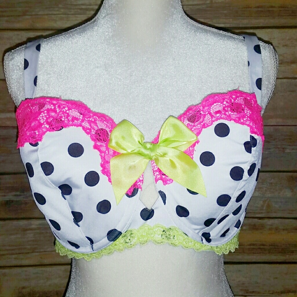 CACIQUE🌹44DD flirty retro style push up bra